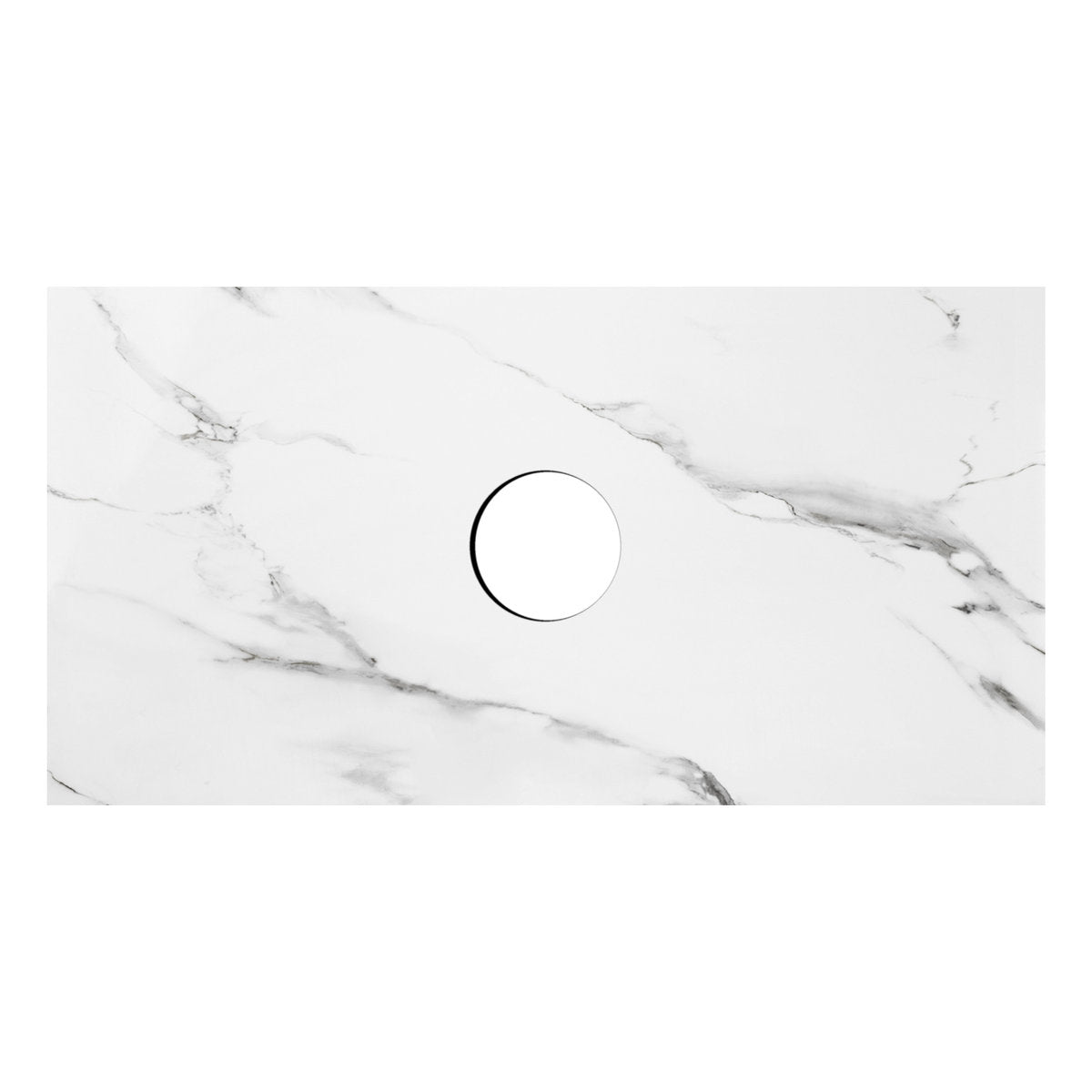 Otti Rock Plate Stone Top with Waste Hole 750