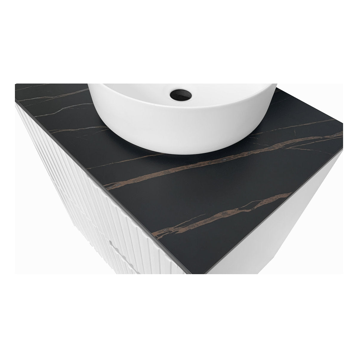 Otti Rock Plate Stone Top with Waste Hole 750