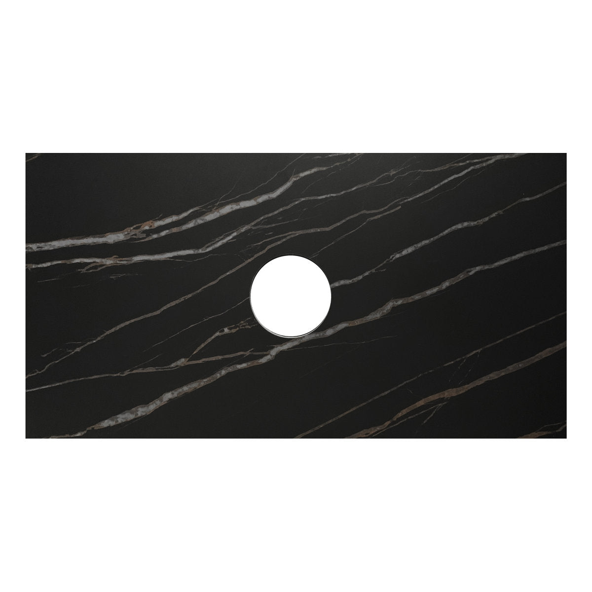 Otti Rock Plate Stone Top with Waste Hole 750