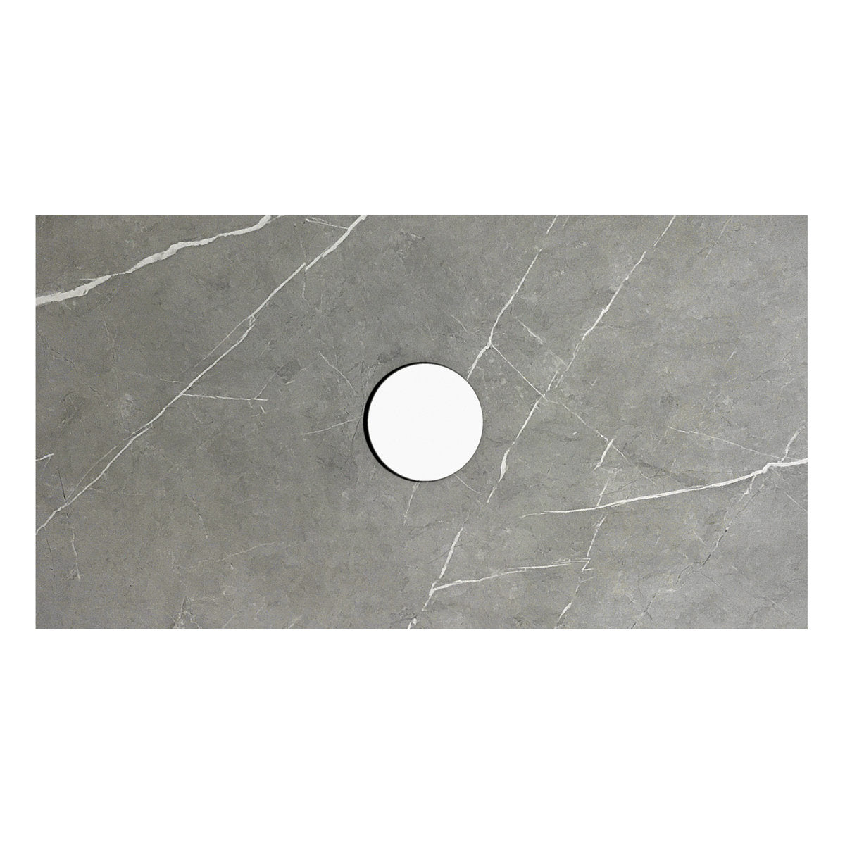 Otti Rock Plate Stone Top with Waste Hole 750