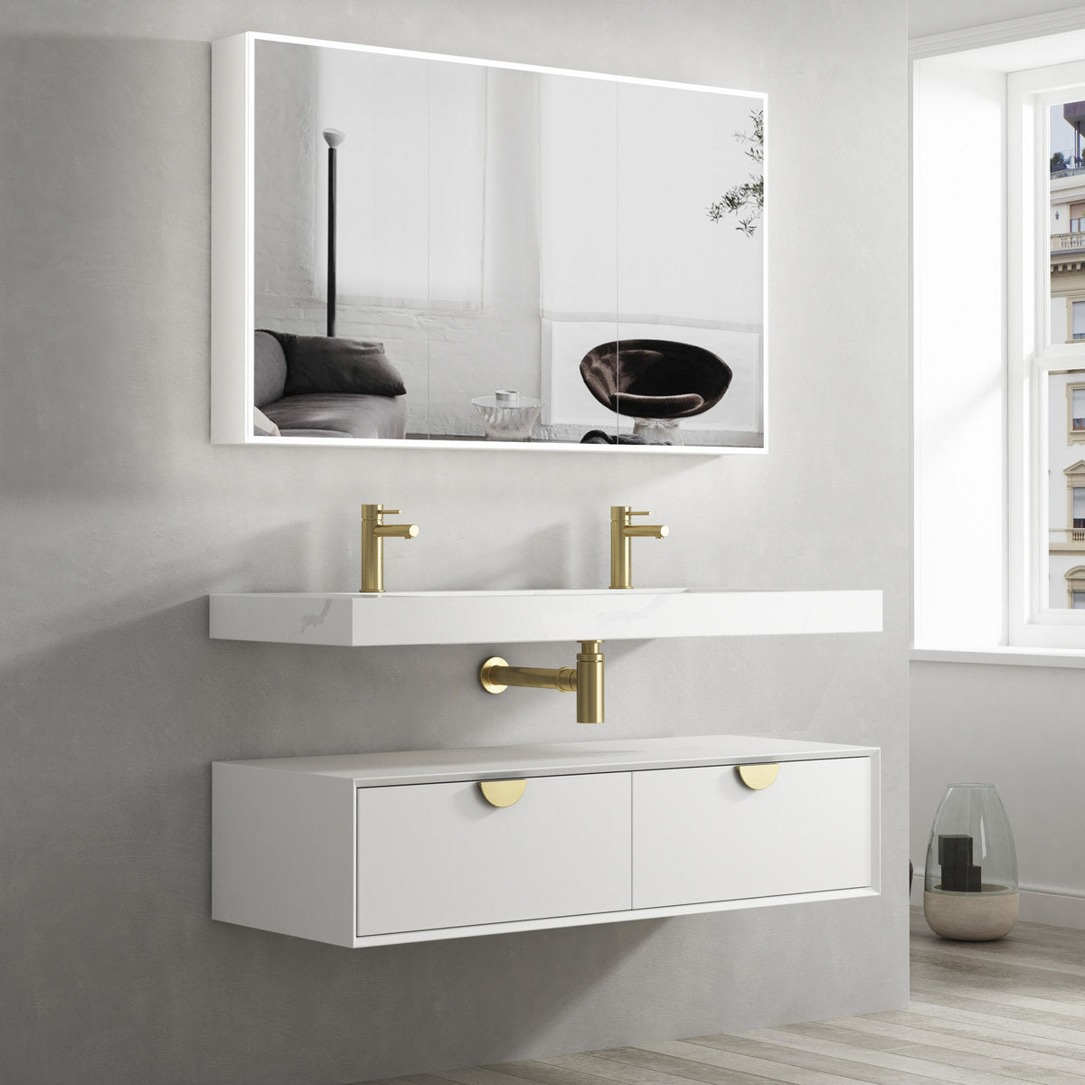 Otti Moonlight 1200mm Solid Surface Top