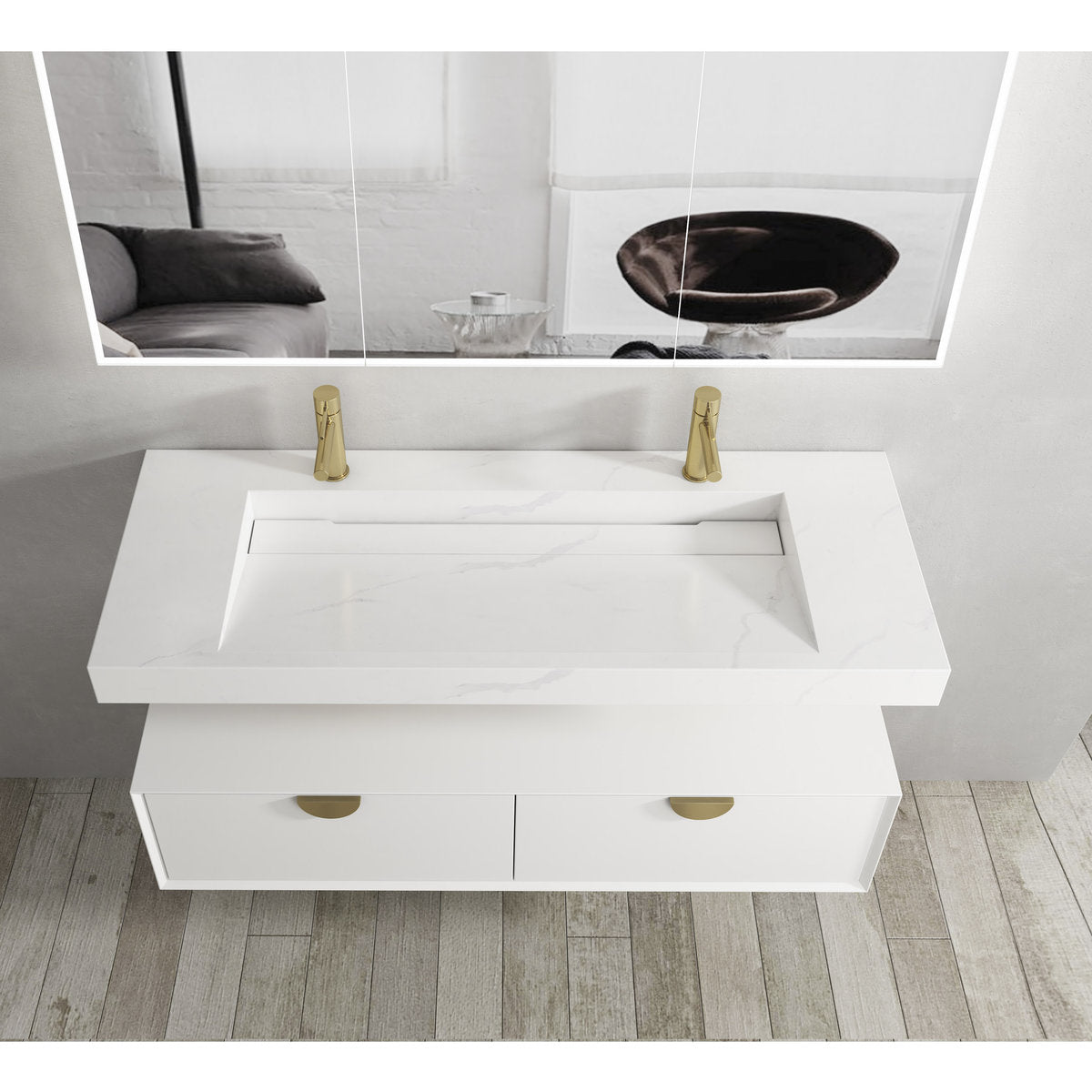 Otti Moonlight 1200mm Solid Surface Top