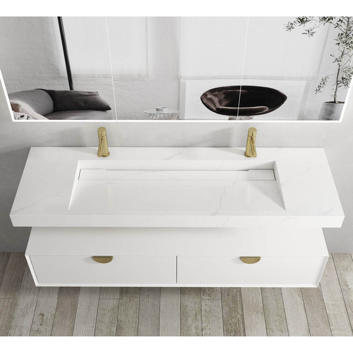Otti Moonlight 1500mm Solid Surface Top
