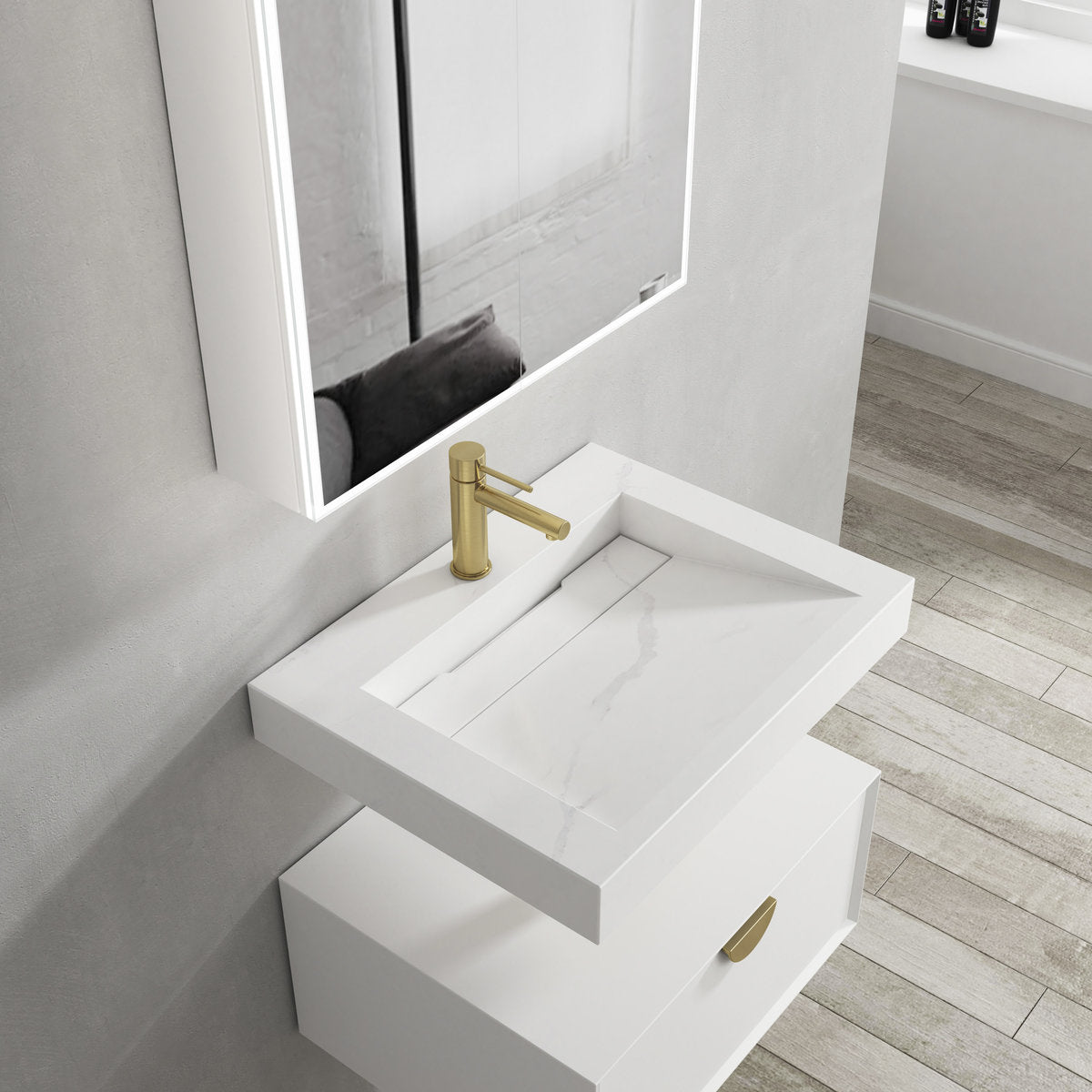 Otti Moonlight 600mm Solid Surface Top