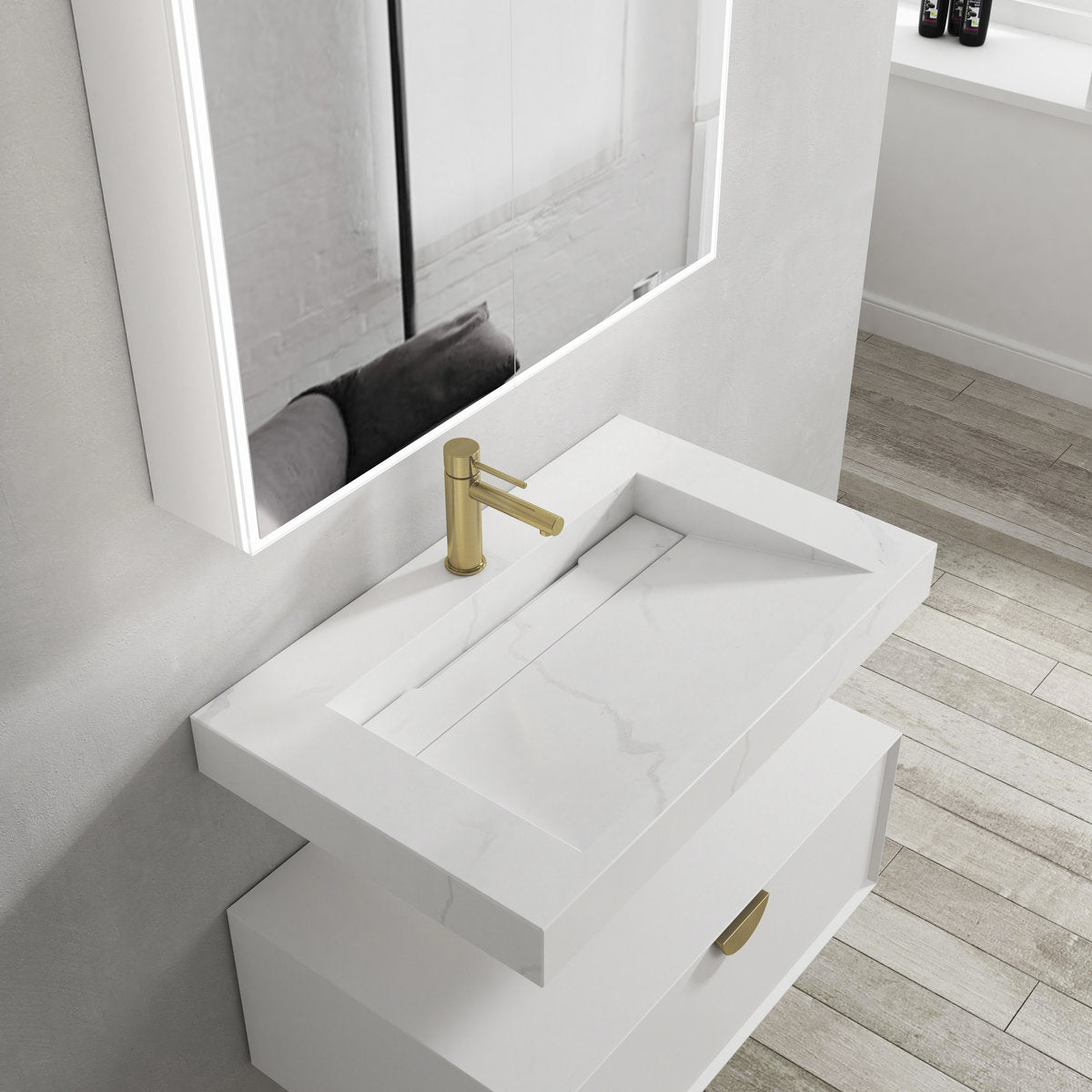 Otti Moonlight 750mm Solid Surface Top