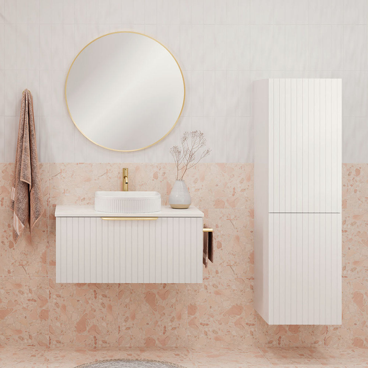 Fienza Bayview Wall-Hung Tallboy Cabinet
