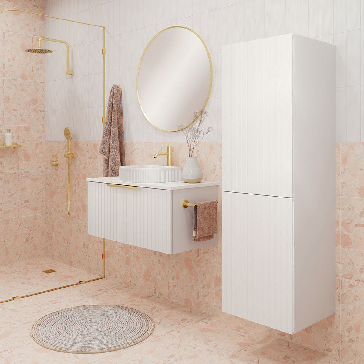 Fienza Bayview Wall-Hung Tallboy Cabinet