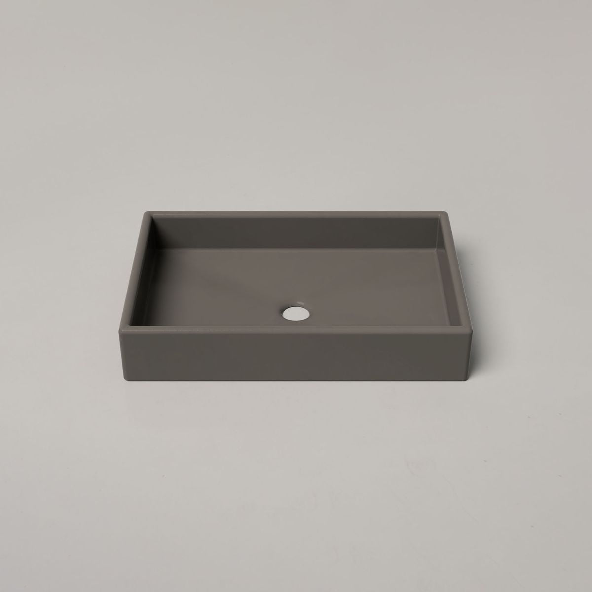 Nood Surface Mount Box Basin in Mid Tone Grey
