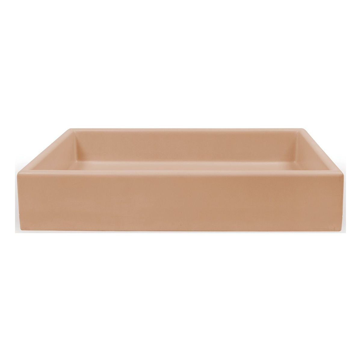 Nood Surface Mount Box Basin in Pastel Peach