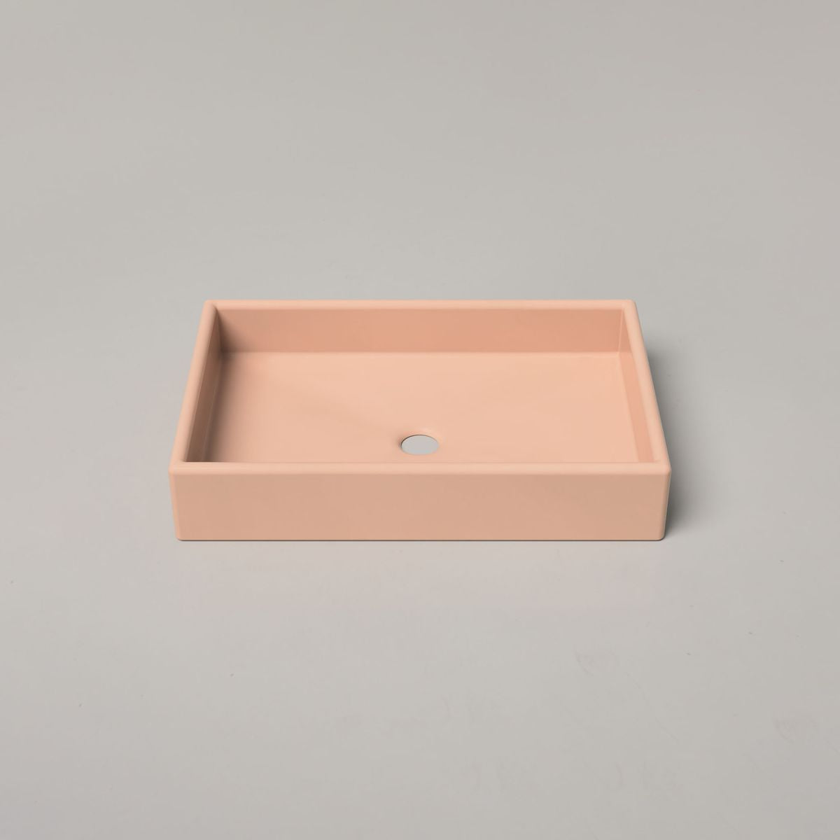 Nood Surface Mount Box Basin in Pastel Peach