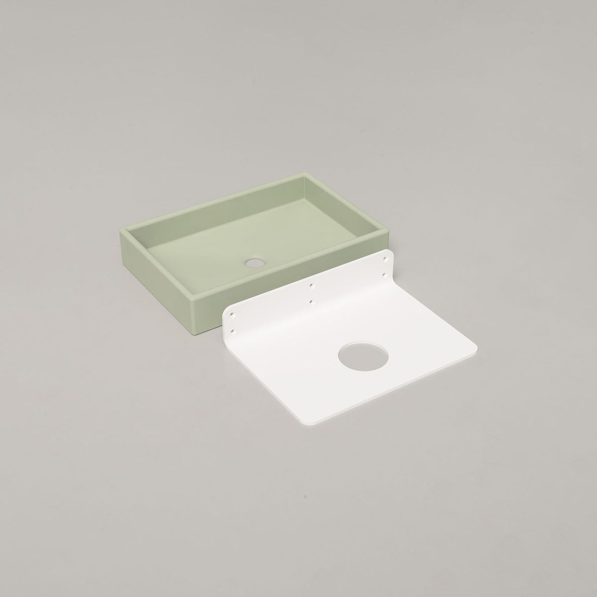 Nood Wall Mount Box Basin in Mint