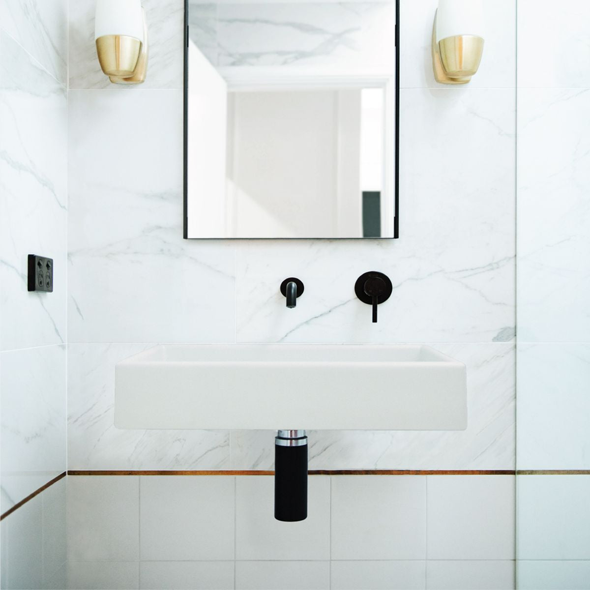 Nood Wall Mount Box Basin in Morning Mist