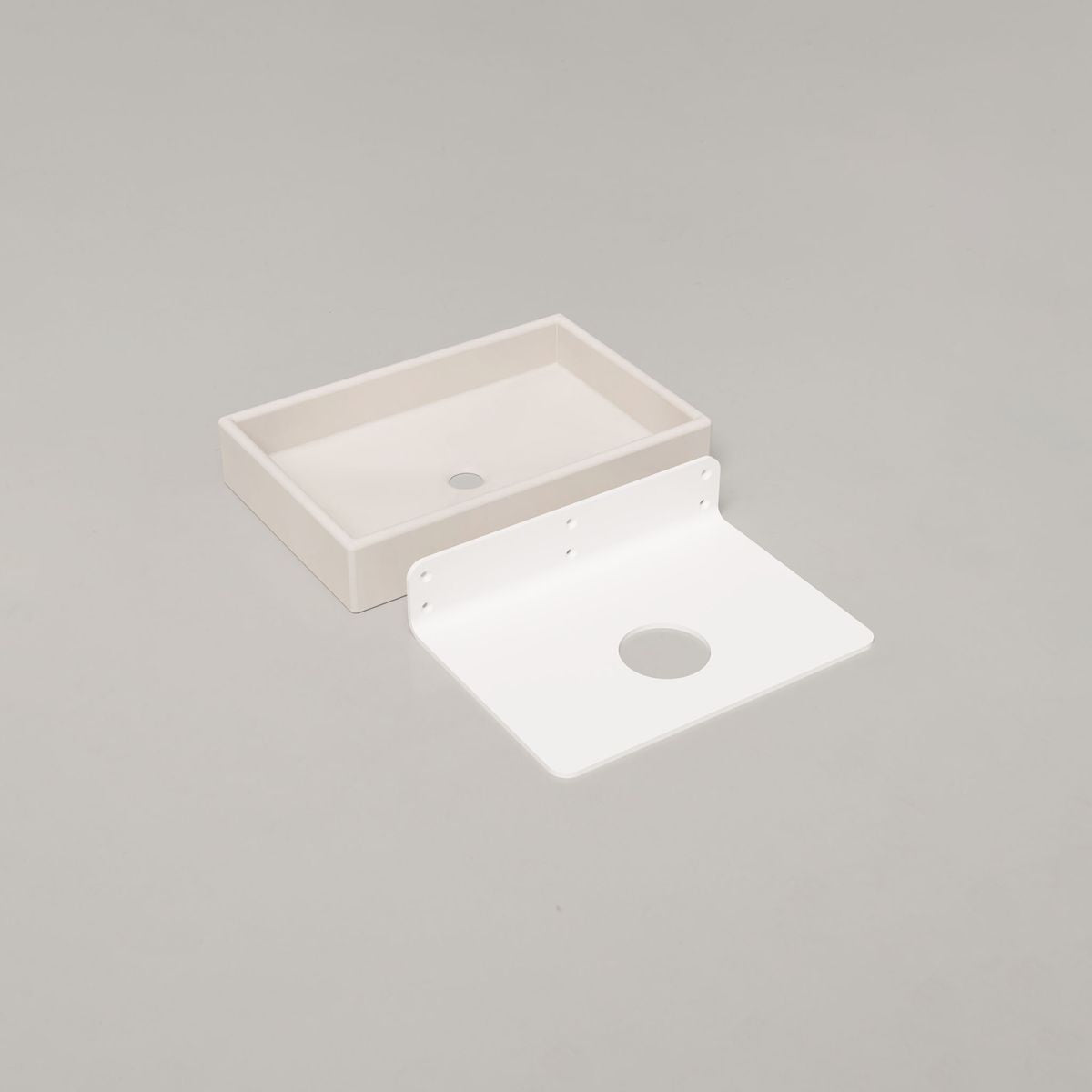 Nood Wall Mount Box Basin in Morning Mist