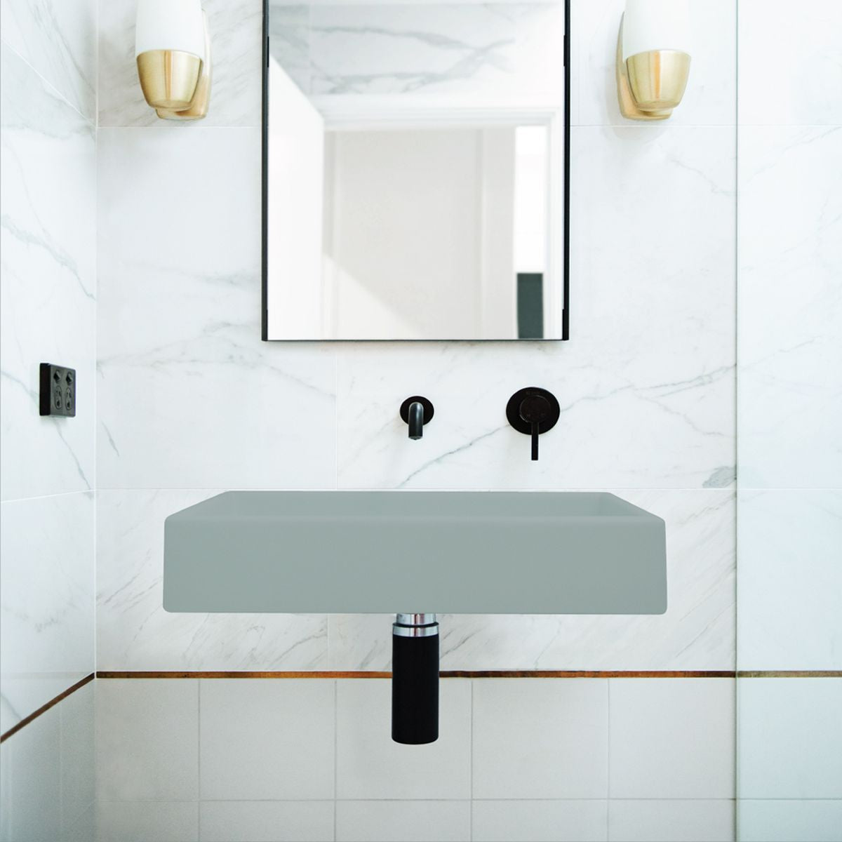 Nood Wall Mount Box Basin in Rowboat