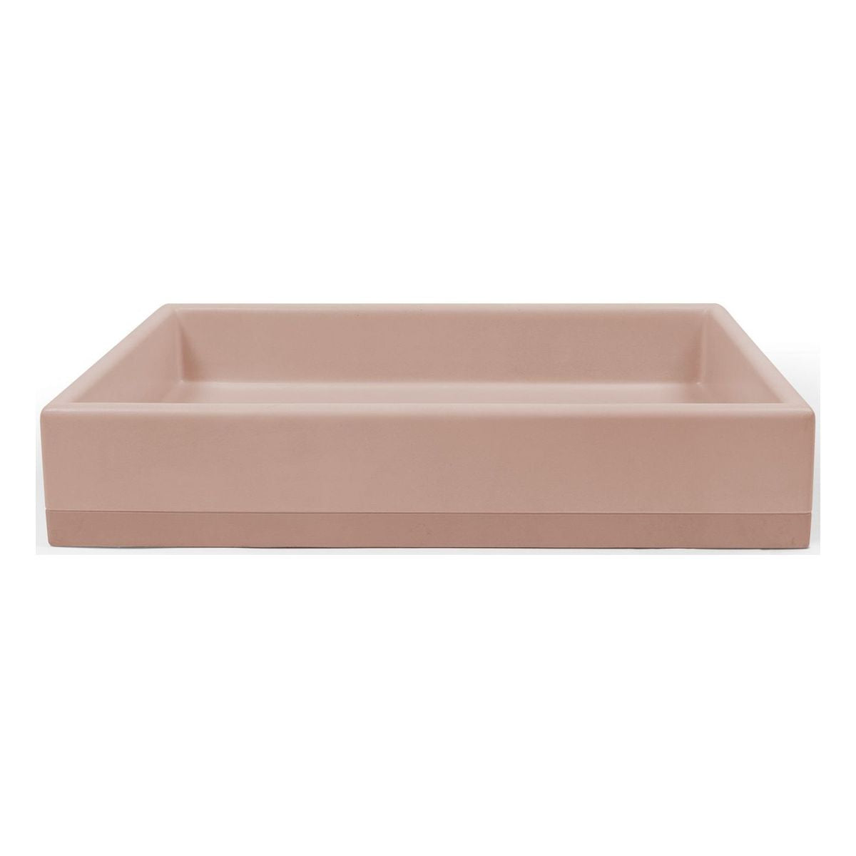 Nood Surface Mount Box Basin Two Tone in Blush Pink