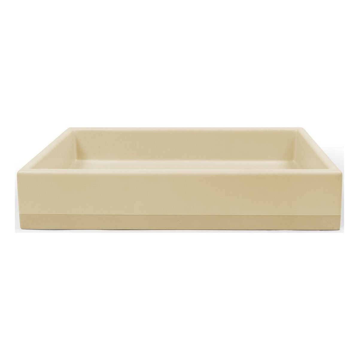 Nood Surface Mount Box Basin Two Tone in Custard