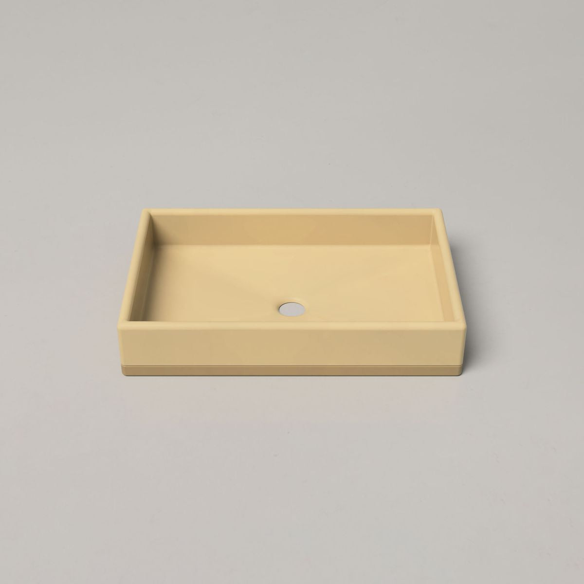 Nood Surface Mount Box Basin Two Tone in Custard