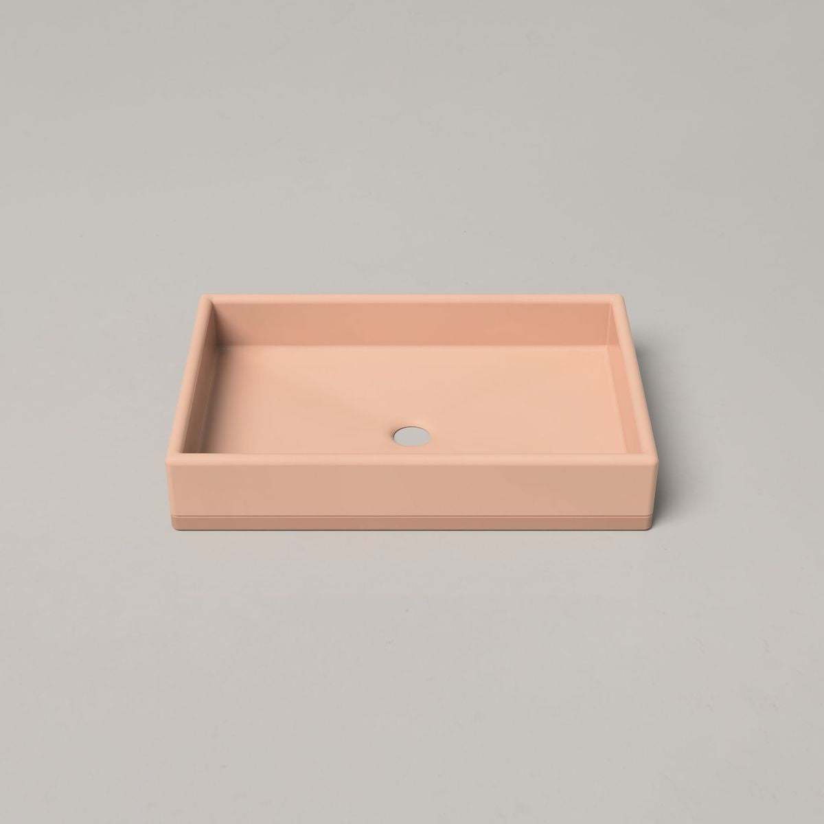 Nood Surface Mount Box Basin Two Tone in Pastel Peach