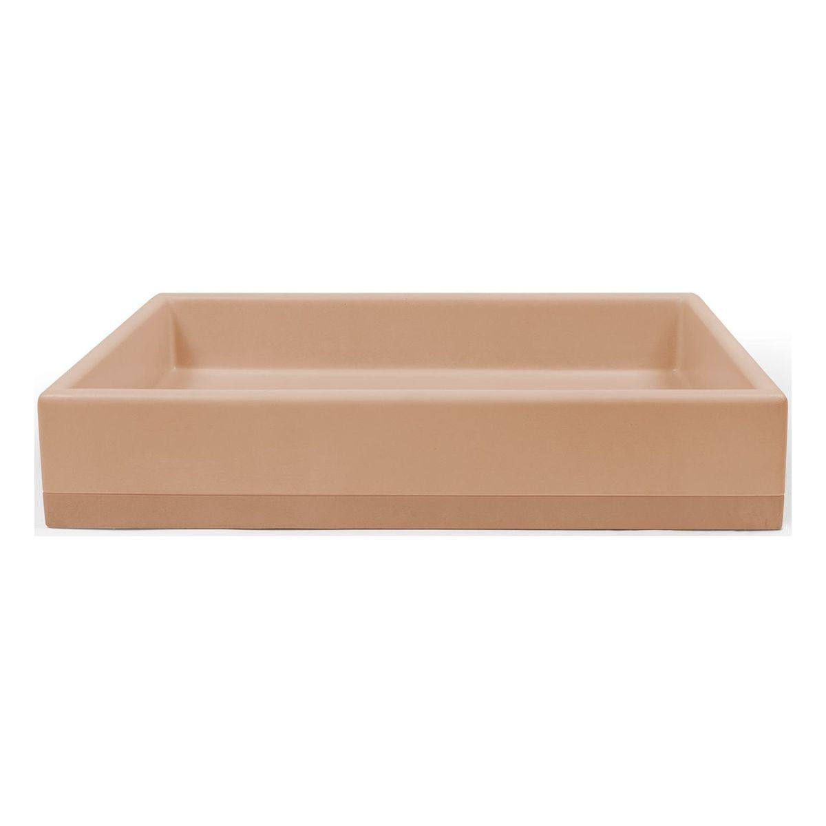 Nood Surface Mount Box Basin Two Tone in Pastel Peach