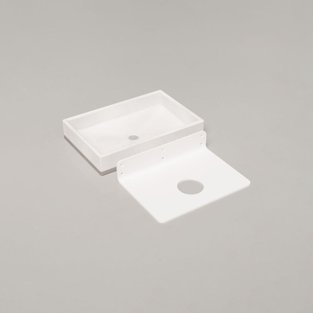 Nood Wall Mount Box Basin Two Tone in Ivory
