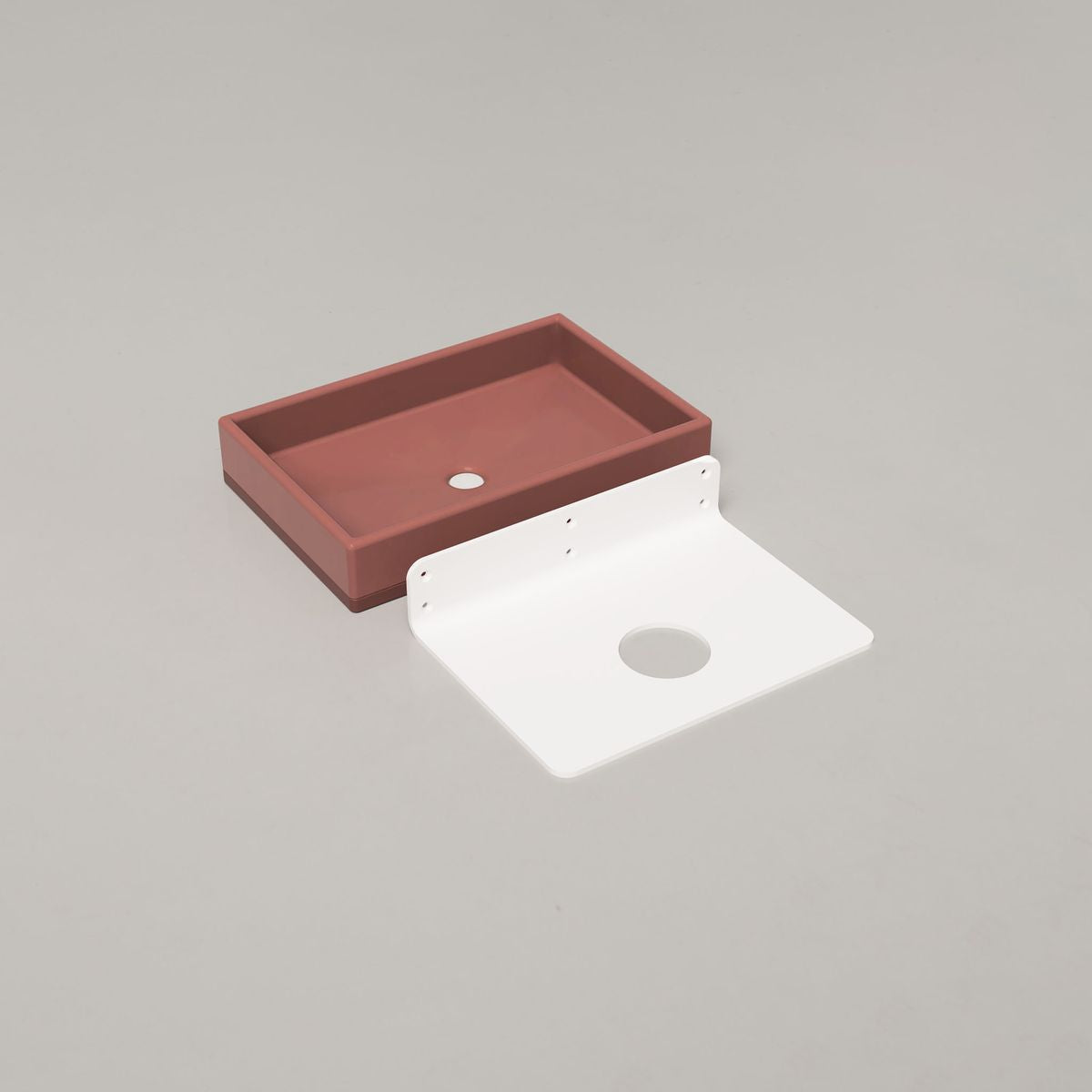 Nood Wall Mount Box Basin Two Tone in Musk