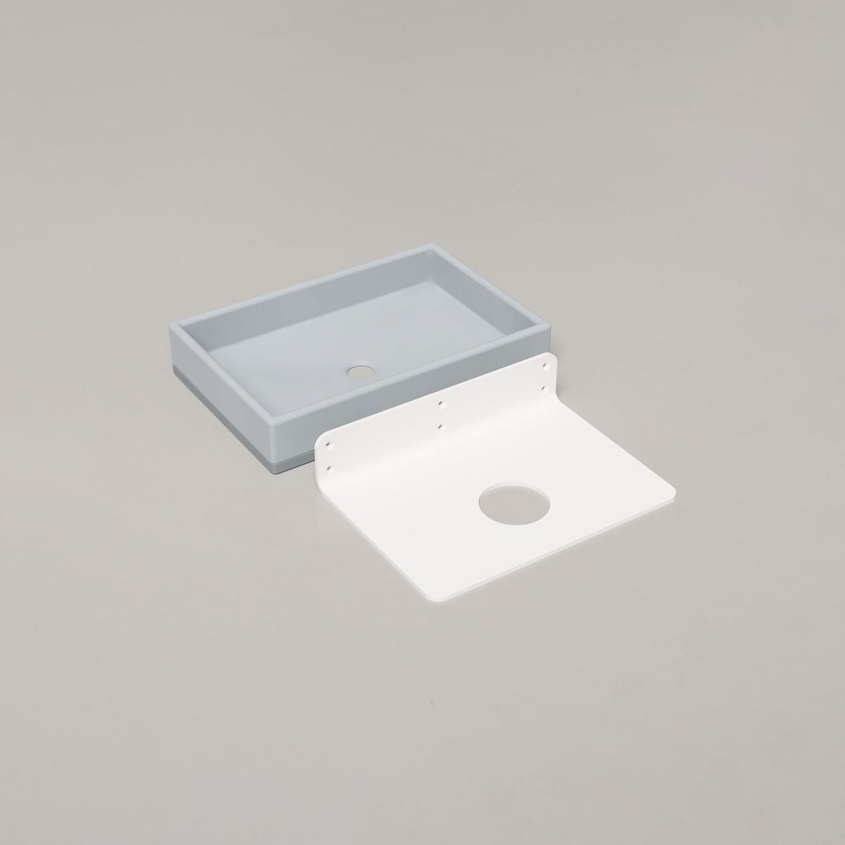 Nood Wall Mount Box Basin Two Tone in Powder Blue