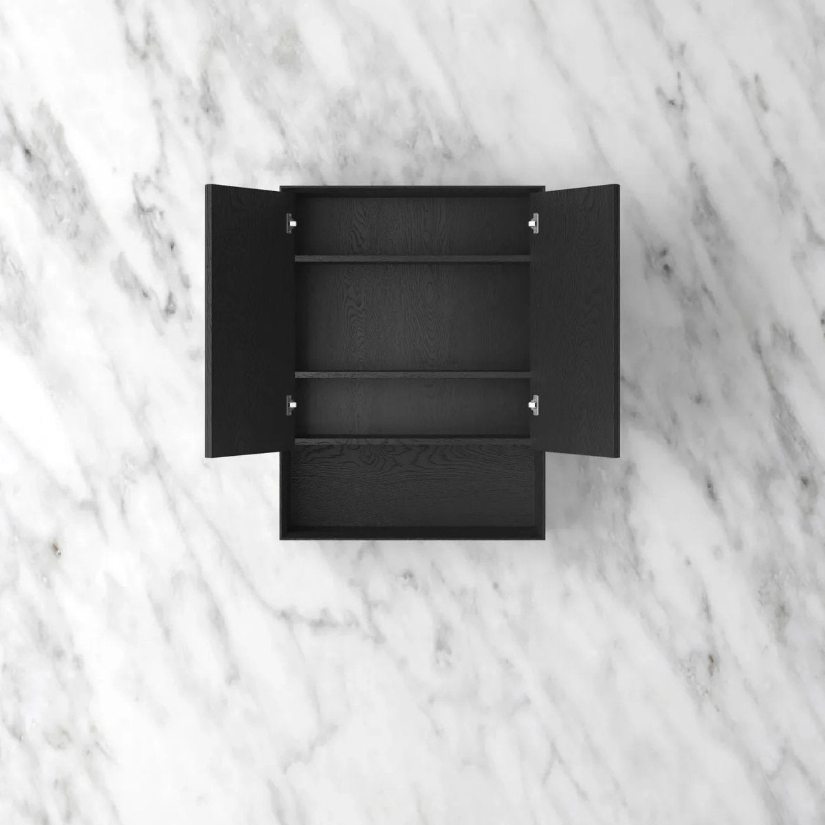 Otti Byron 600x800 Black Oak Shaving Cabinet