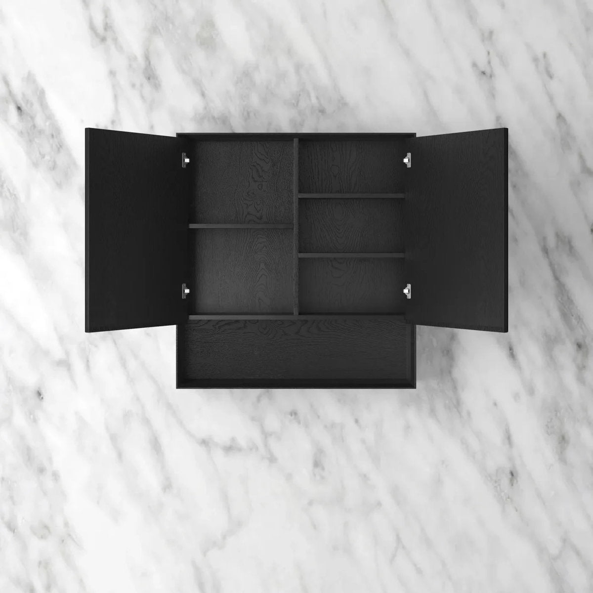 Otti Byron 750x800 Black Oak Shaving Cabinet