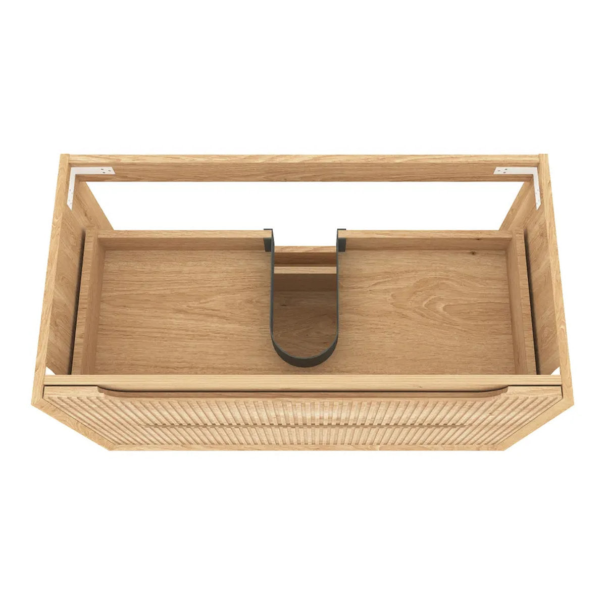 Otti Byron Fluted Woodland Oak Wall Hung Vanity 900mm