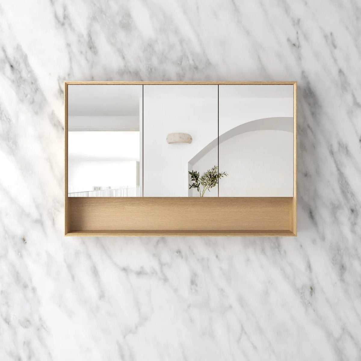 Otti Byron 1200x800 Woodland Oak Shaving Cabinet