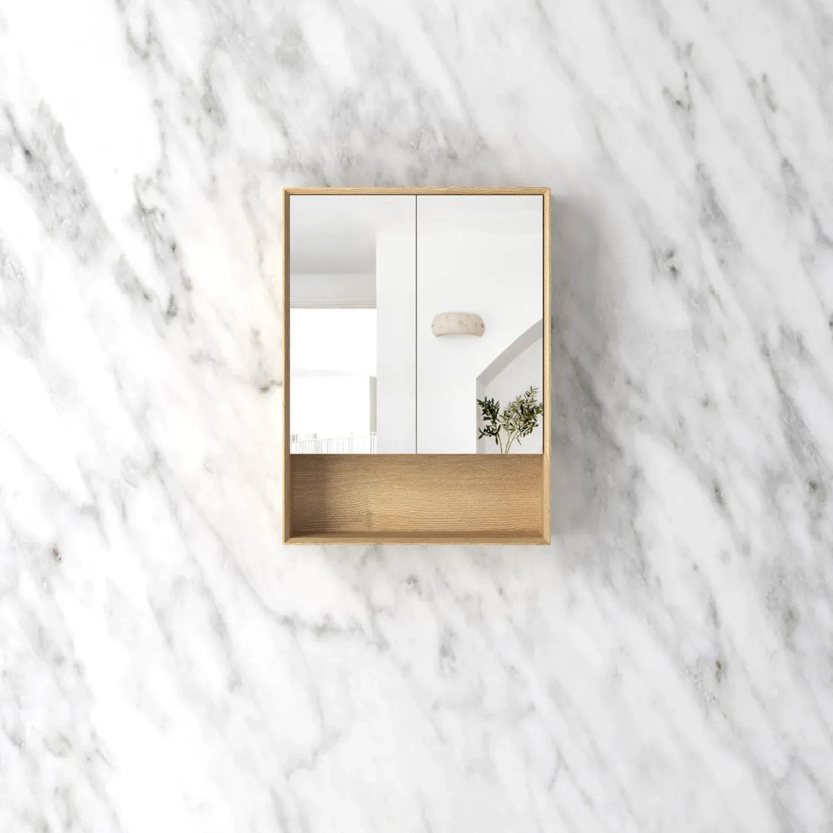 Otti Byron 600x800 Woodland Oak Shaving Cabinet