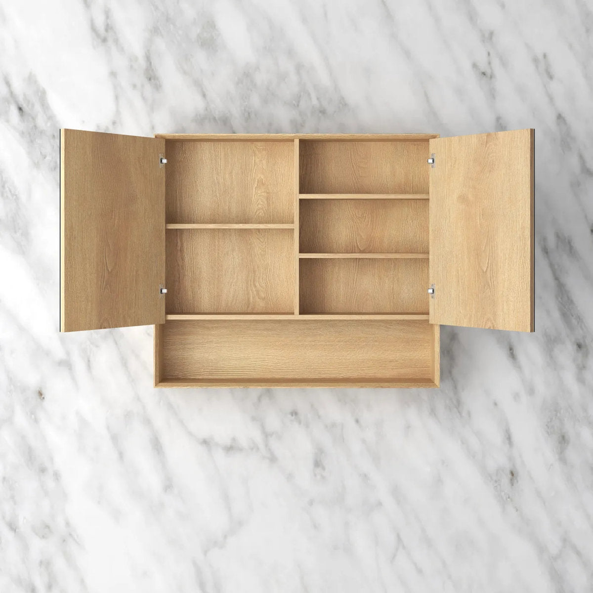 Otti Byron 900x800 Woodland Oak Shaving Cabinet