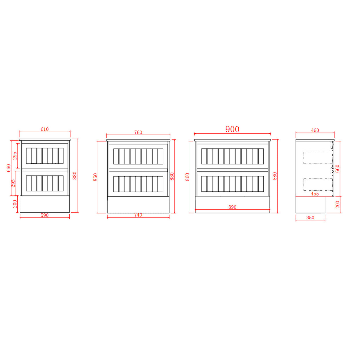 Urban 900mm Vanity Cabinet