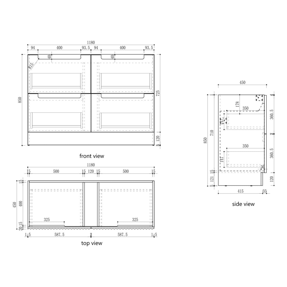 Aulic Lovina Floor Standing 1200mm Vanity