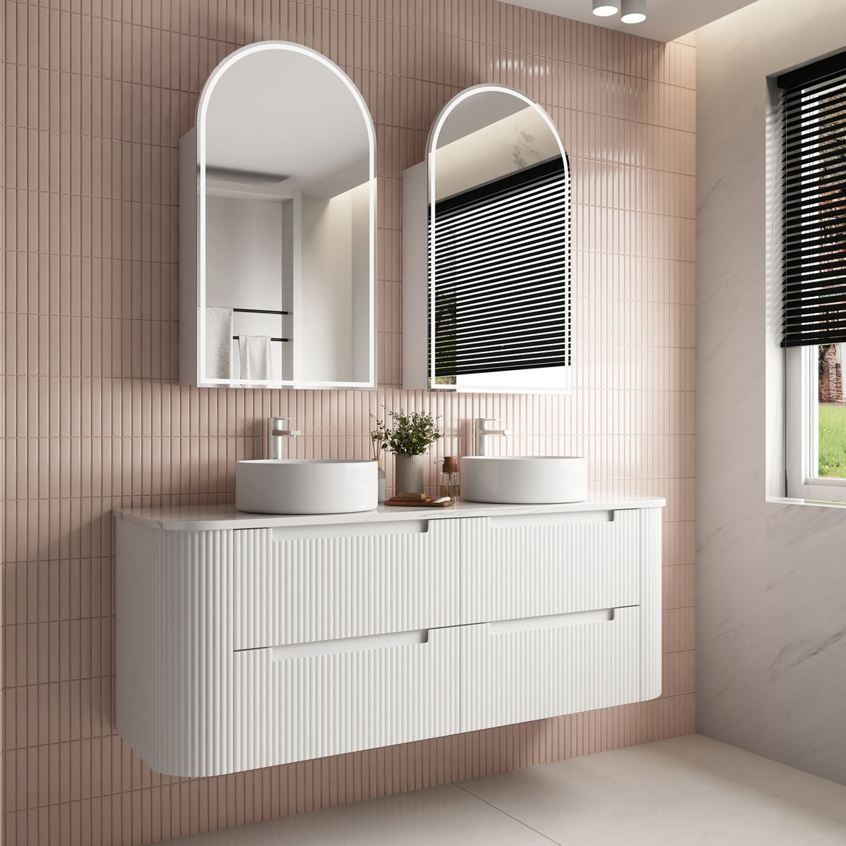 Aulic Curva Wall Hung 1500mm Vanity
