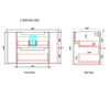 Aulic Curva Wall Hung 900mm Vanity