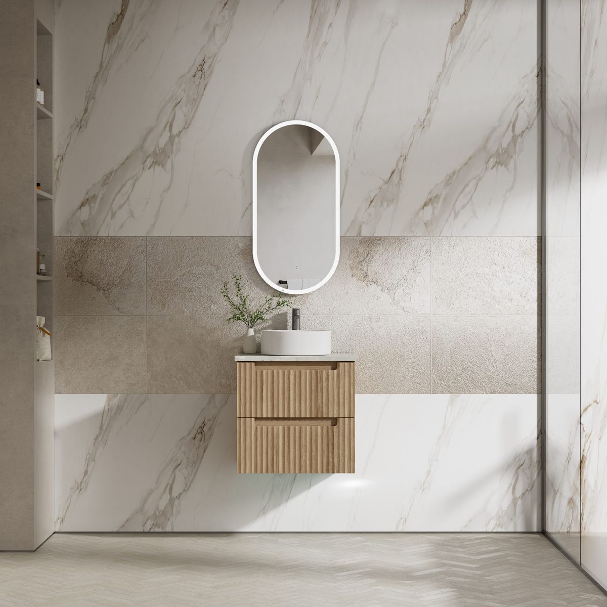 Aulic Lovina Tier Wall Hung 600mm Vanity