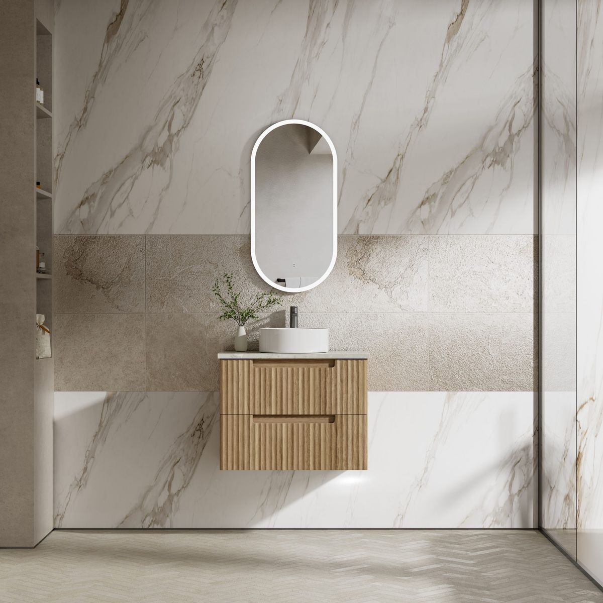 Aulic Lovina Tier Wall Hung 750mm Vanity