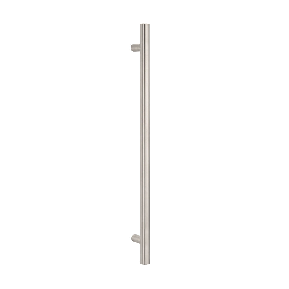 Radiant Heated Vertical Towel Rail 40 x 950mm Cool Brushed Nickel