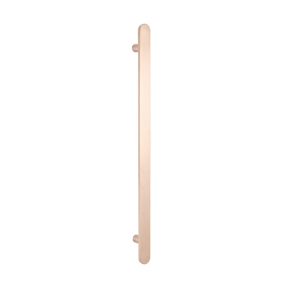 Radiant Heated Vertical Flat Bar Towel Rail 50 x 930mm - Champagne