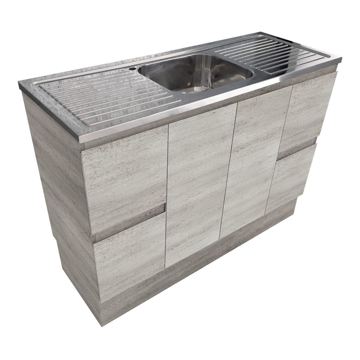 Fienza Citi Edge Industrial 1200 Vanity on Kickboard