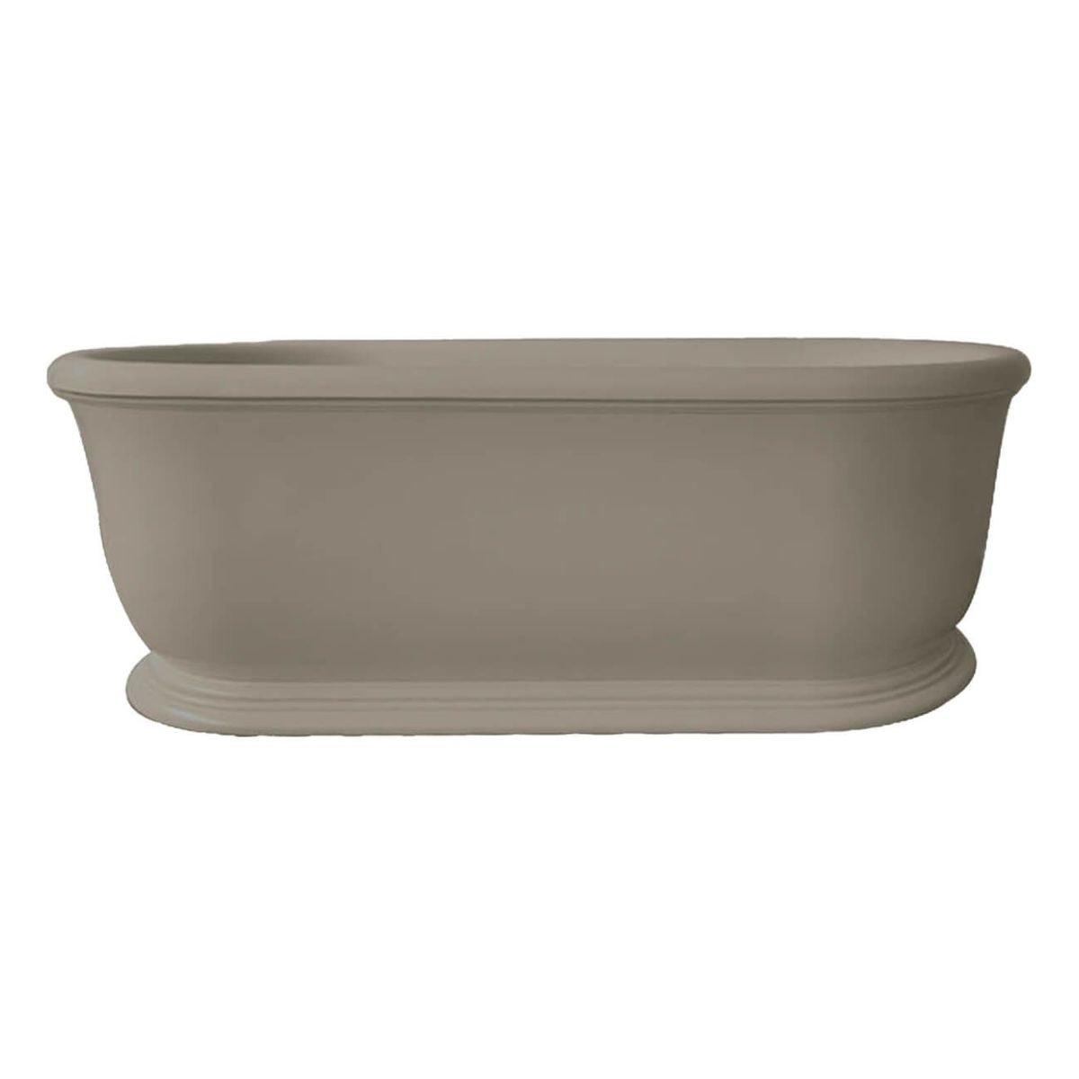Camden 180 x 85 TitanCast Solid Surface Freestanding Bath - Light Fawn