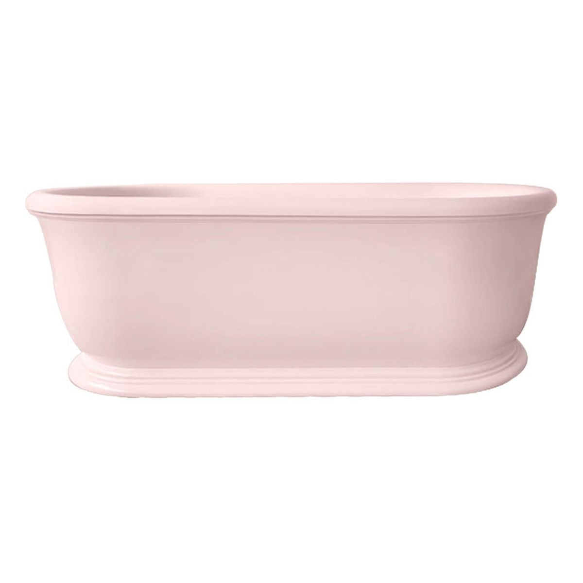 Camden 180 x 85 TitanCast Solid Surface Freestanding Bath - Misty Rose