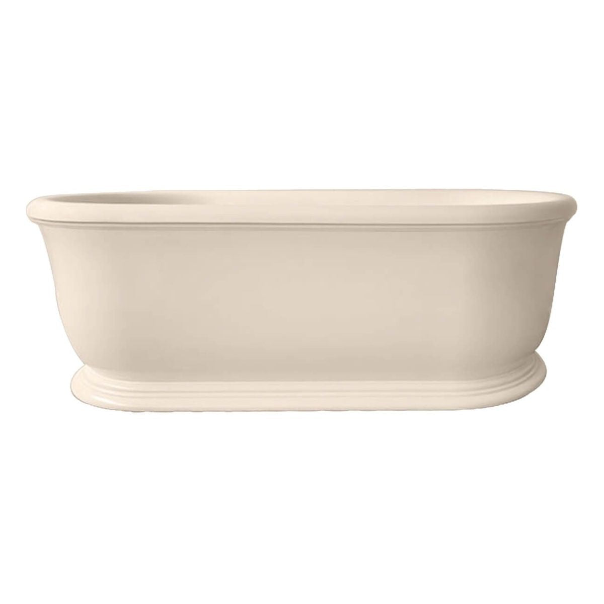Camden 180 x 85 TitanCast Solid Surface Freestanding Bath - Natural Linen