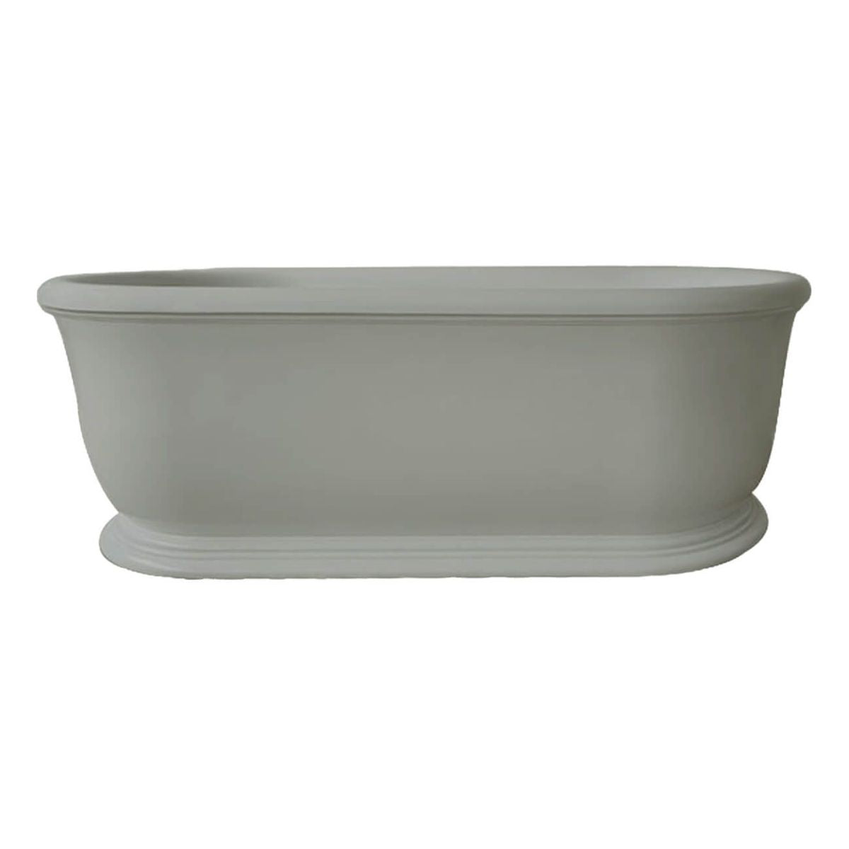 Camden 180 x 85 TitanCast Solid Surface Freestanding Bath - Powder Grey