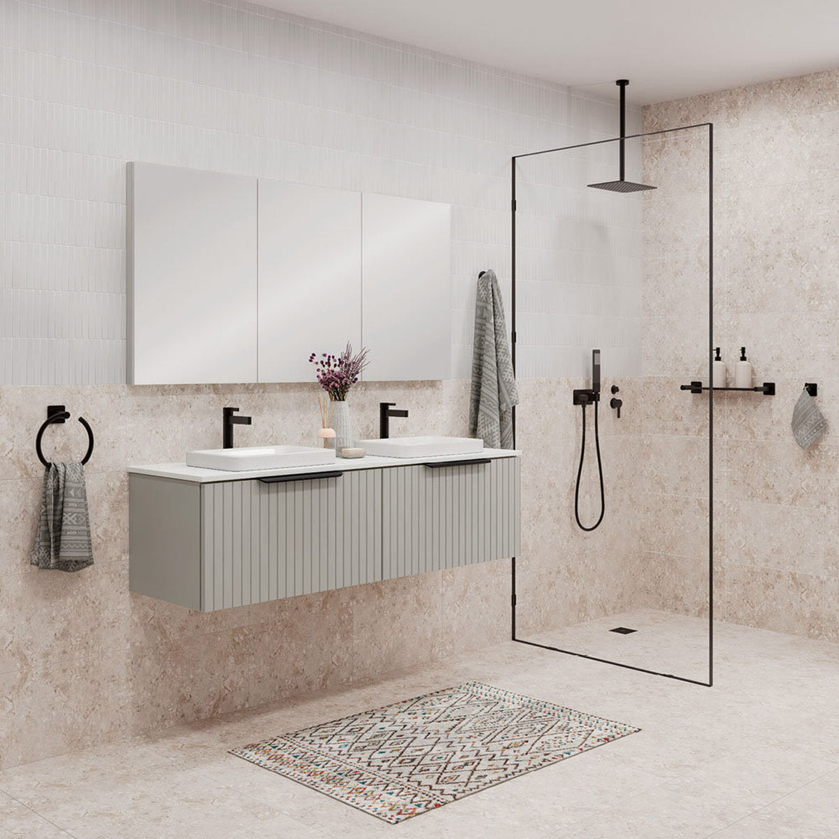 Fienza Aluca 1500 Mirror Cabinet