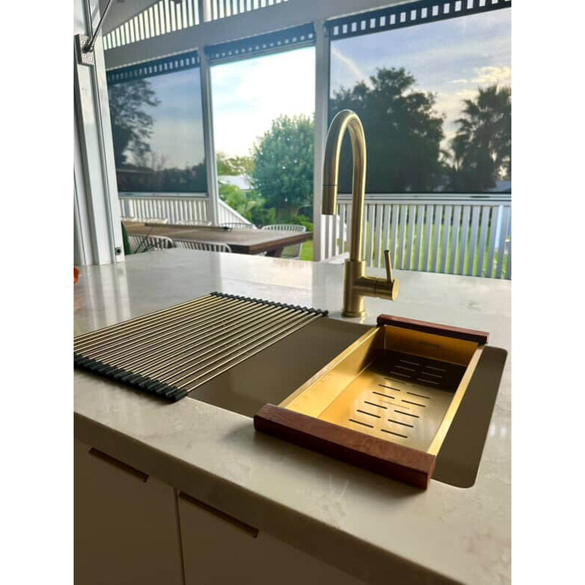 Turner Hastings Sink Colander 43 x 19 - Brushed Brass