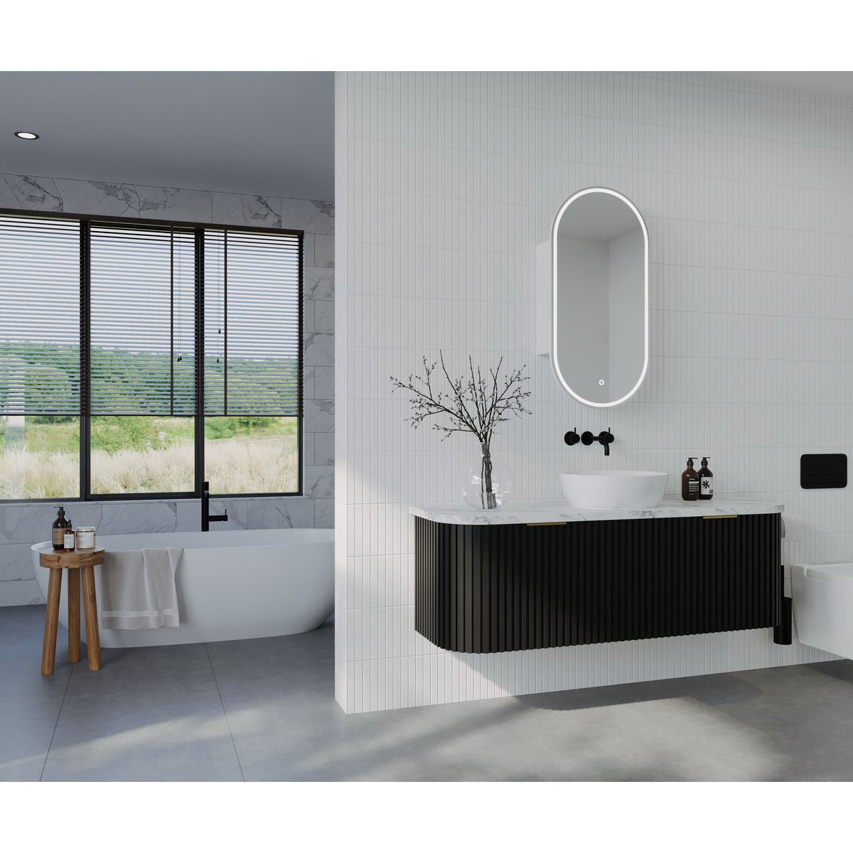 Capsule LED Shaving Cabinet - Frameless