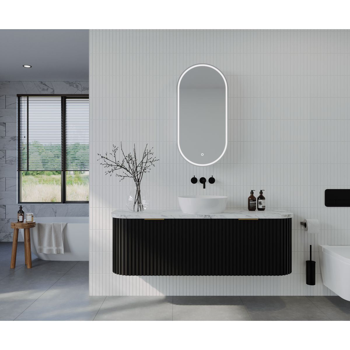 Capsule LED Shaving Cabinet - Frameless