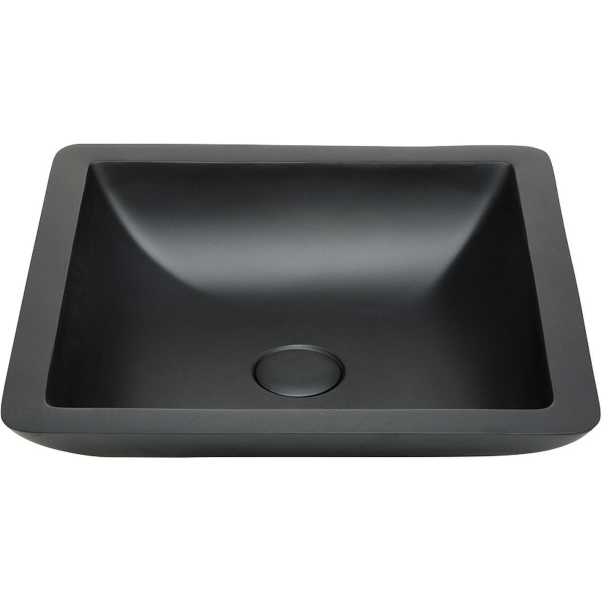 Fienza Classique 420 Solid Surface Above Counter Basin, Matte Black